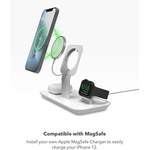 3-in-1‎ wireless stand for MagSafe Charger Used